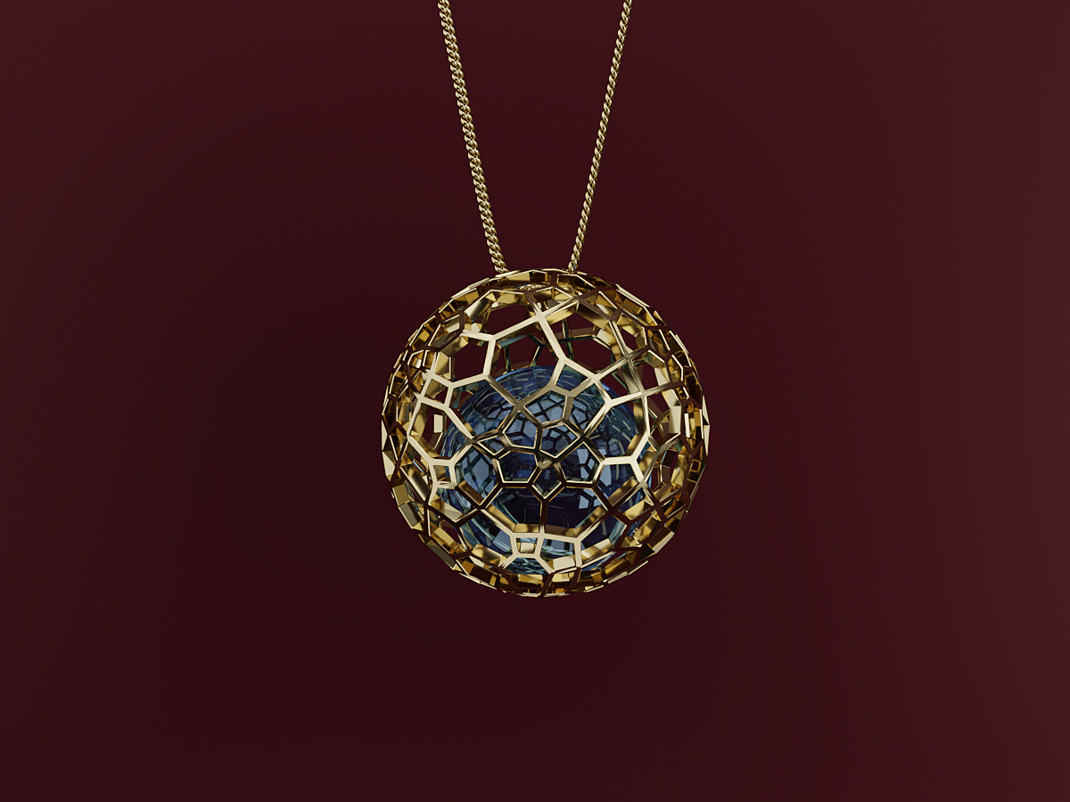 Product 3D Rendering. Custom Jewellery Design.